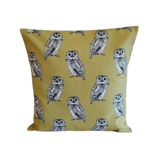 Owlet Owl Khaki Olive Cushion Cover