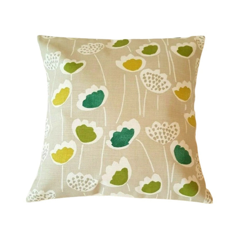 Clara Cactus Floral Lime Green Cushion Cover
