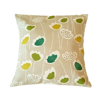 Clara Cactus Floral Lime Green Cushion Cover