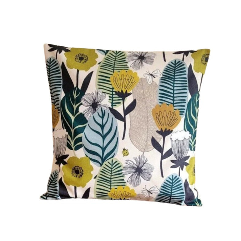 Blooma Floral Spruce Green Cushion Cover