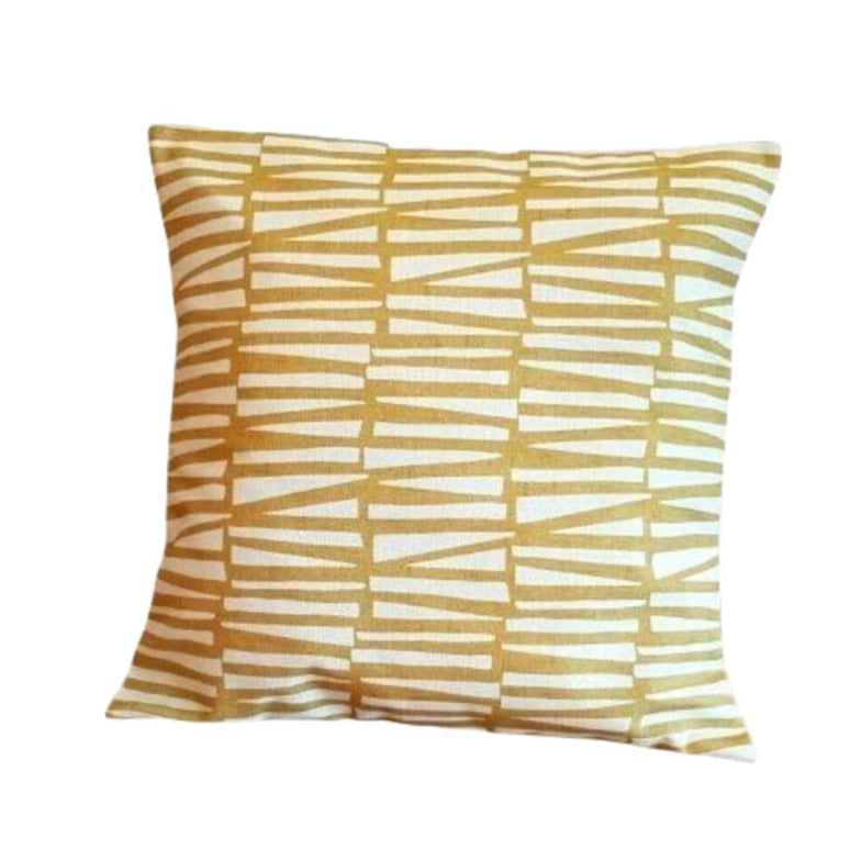 Geometric Yellow Mustard Cushion Cover