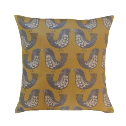 ILiv Scandi Bird Saffron Cushion Cover
