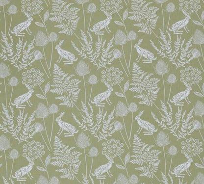 Kielder Hare Cushion Cover , Sage Green Pillow Cover 12" 14" 16" 17" 18" 20" 22" 24" 26" Ashley Wilde Cushion Cover , Cushion Cover UK - CushionCoverAndDecor