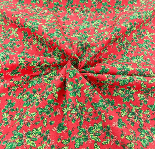 Luxury Christmas Holly Tablecloth Available In Many Sizes - CushionCoverAndDecor