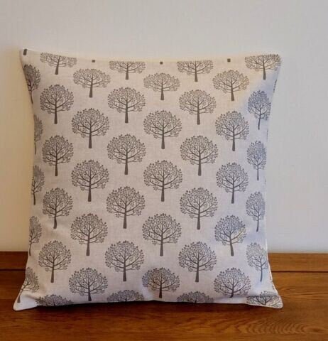 Mulberry Tree Cushion Cover , Natural Beige Pillow cover , Grey Pillow Sham 10" 12" 14" 16" 17" 18" 20" 22" 24" 26" - CushionCoverAndDecor