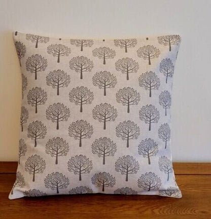 Mulberry Tree Cushion Cover , Natural Beige Pillow cover , Grey Pillow Sham 10" 12" 14" 16" 17" 18" 20" 22" 24" 26" - CushionCoverAndDecor