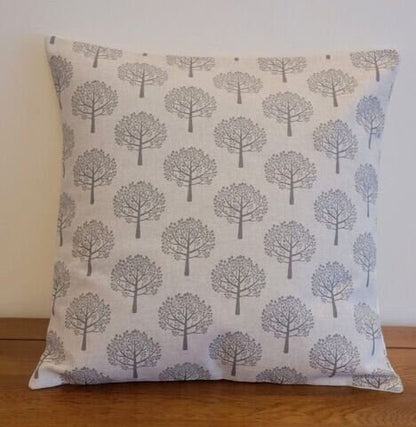 Mulberry Tree Cushion Cover , Natural Beige Pillow cover , Grey Pillow Sham 10" 12" 14" 16" 17" 18" 20" 22" 24" 26" - CushionCoverAndDecor
