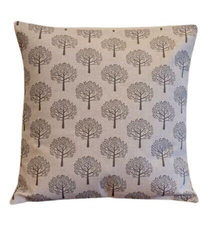 Mulberry Tree Cushion Cover , Natural Beige Pillow cover , Grey Pillow Sham 10" 12" 14" 16" 17" 18" 20" 22" 24" 26" - CushionCoverAndDecor