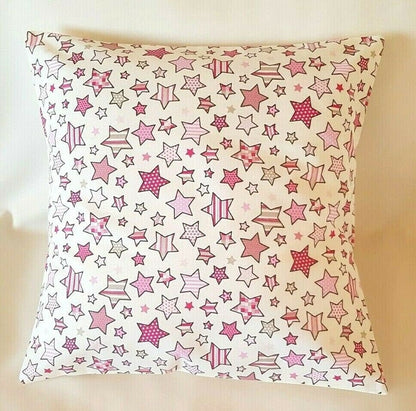 Pink Stars Children Cushion Cover - CushionCoverAndDecor