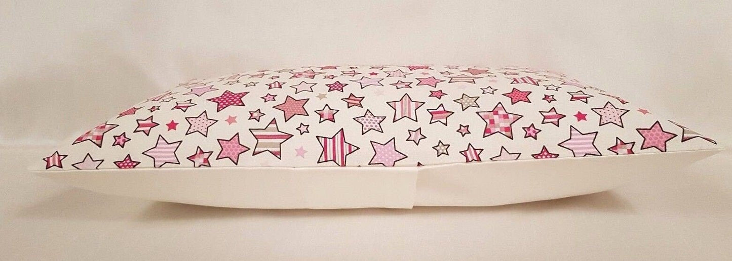 Pink Stars Children Cushion Cover - CushionCoverAndDecor