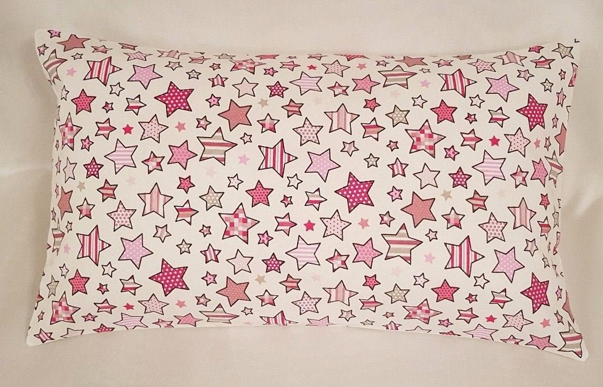 Pink Stars Children Cushion Cover - CushionCoverAndDecor