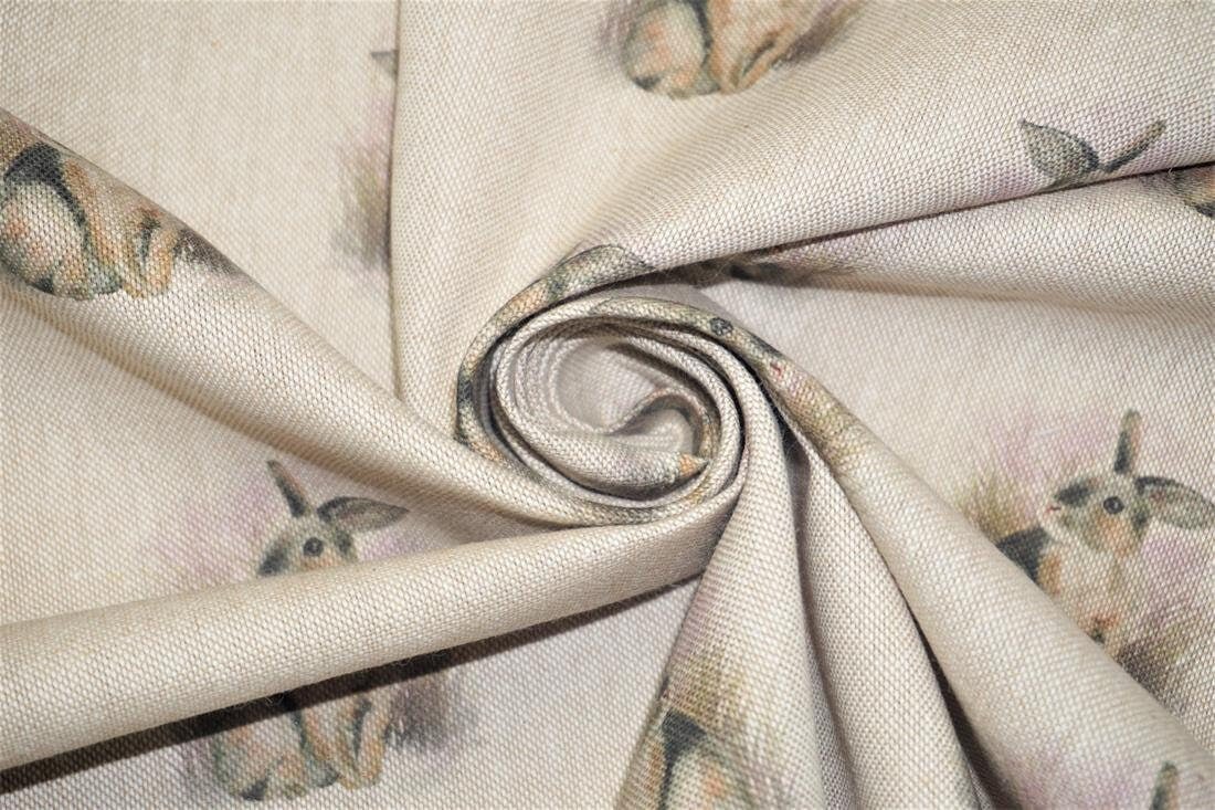 Rabbits Tablecloth , Easter Rabbit Tablecloth , Hare Tablecloth , Bunny Cotton Rich Linen Look Tablecloth , Tablecloth UK - CushionCoverAndDecor