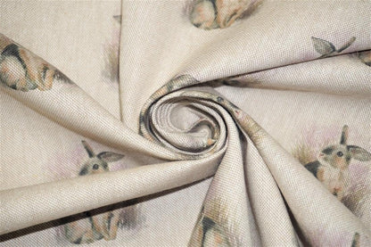 Rabbits Tablecloth , Easter Rabbit Tablecloth , Hare Tablecloth , Bunny Cotton Rich Linen Look Tablecloth , Tablecloth UK - CushionCoverAndDecor