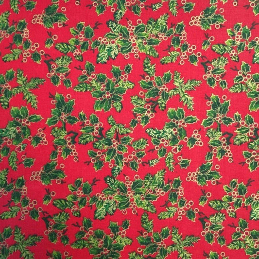 Red Christmas Holly Tablecloth Available In Many Sizes - CushionCoverAndDecor