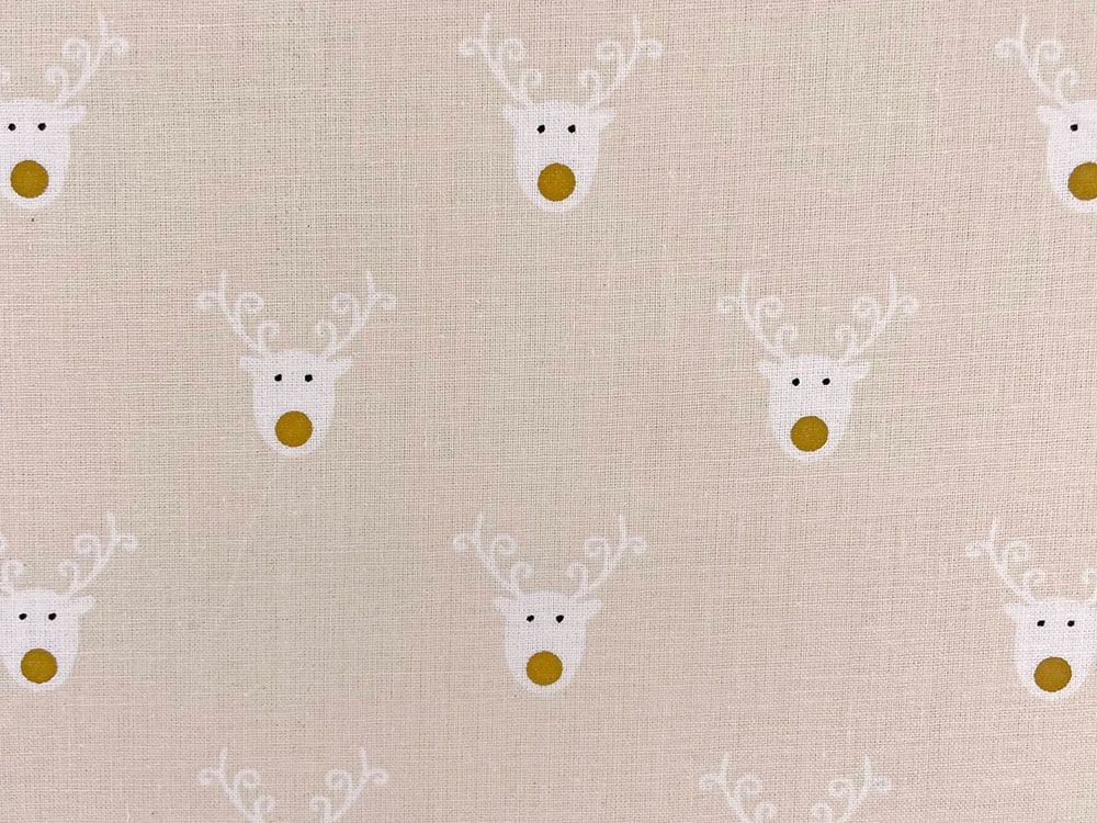 Reindeer Christmas Tablecloth , Reindeer Table Cover Red , Christmas Decor 100% Cotton Handmade - CushionCoverAndDecor