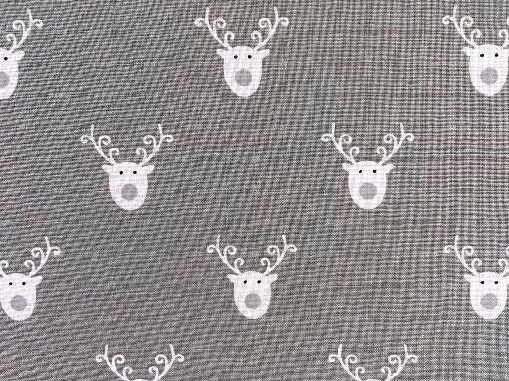 Reindeer Christmas Tablecloth , Reindeer Table Cover Red , Christmas Decor 100% Cotton Handmade - CushionCoverAndDecor