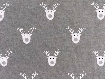 Reindeer Christmas Tablecloth , Reindeer Table Cover Red , Christmas Decor 100% Cotton Handmade - CushionCoverAndDecor