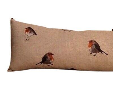 Robin Draught Excluder , Christmas Robin Door Draught Excluder , Long Draft Excluder , Window Draft Wind Stopper , - CushionCoverAndDecor