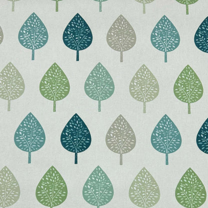 Symmetrical Leaf Leaves Teal Green Cushion Cover