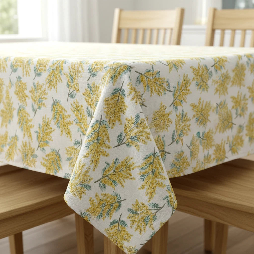 Mimosa Blossom Citrine Tablecloth by Cath Kidston