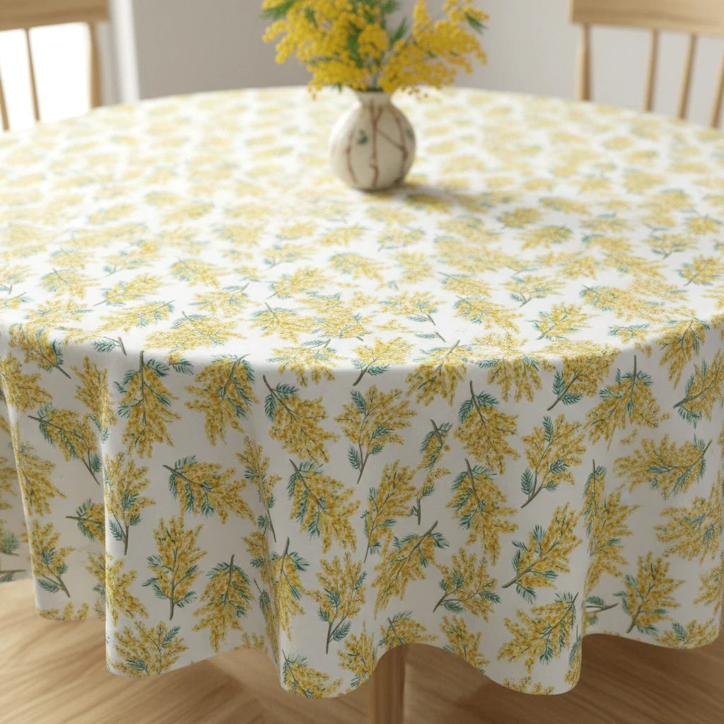 Mimosa Blossom Citrine Tablecloth by Cath Kidston