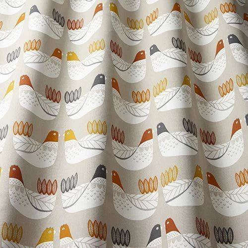 Tangerine Cluck Cluck Hens Cotton Tablecloth