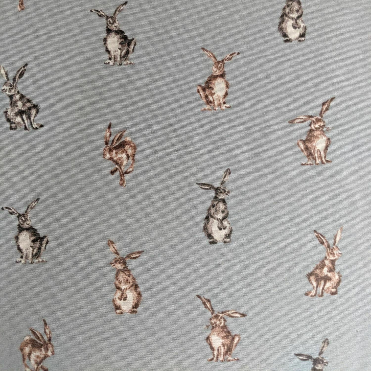 Shabby Hares Tablecloth , Shabby Hares Napkins , Easter Tablecloth ,Cotton Rich Linen Look Fabric , Tablecloth UK - CushionCoverAndDecor