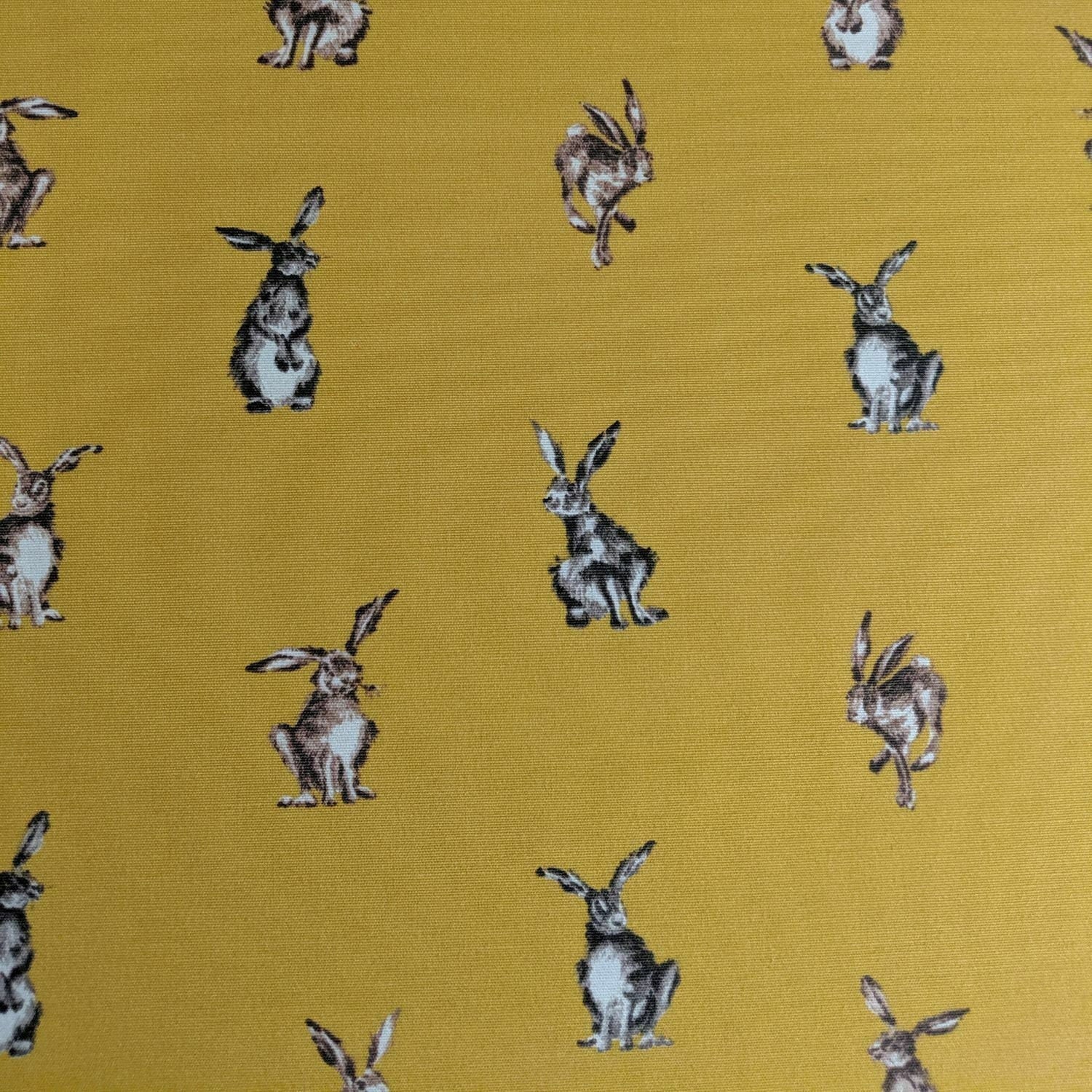 Shabby Hares Tablecloth , Shabby Hares Napkins , Easter Tablecloth ,Cotton Rich Linen Look Fabric , Tablecloth UK - CushionCoverAndDecor