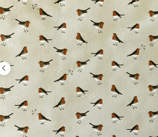 Sophie Allport Robin Neutral Christmas Table Runner - CushionCoverAndDecor