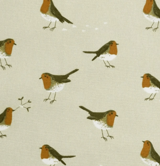 Sophie Allport Robin Neutral Christmas Table Runner - CushionCoverAndDecor