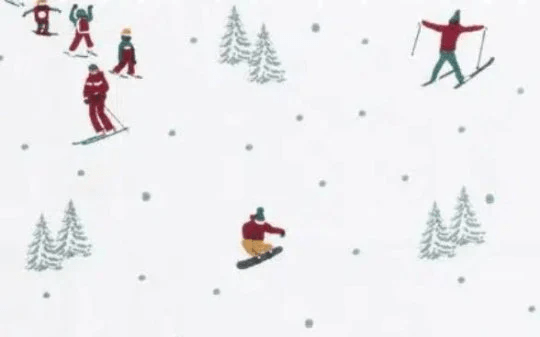 Sophie Allport Skiing Table Runner - CushionCoverAndDecor