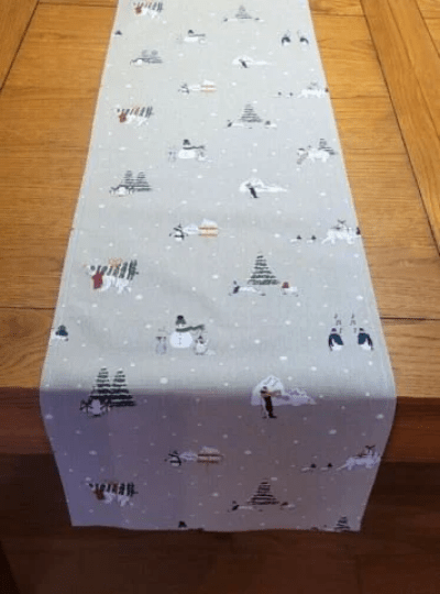 Sophie Allport Snow Season Christmas Table Runner - CushionCoverAndDecor