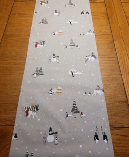 Sophie Allport Snow Season Christmas Table Runner - CushionCoverAndDecor