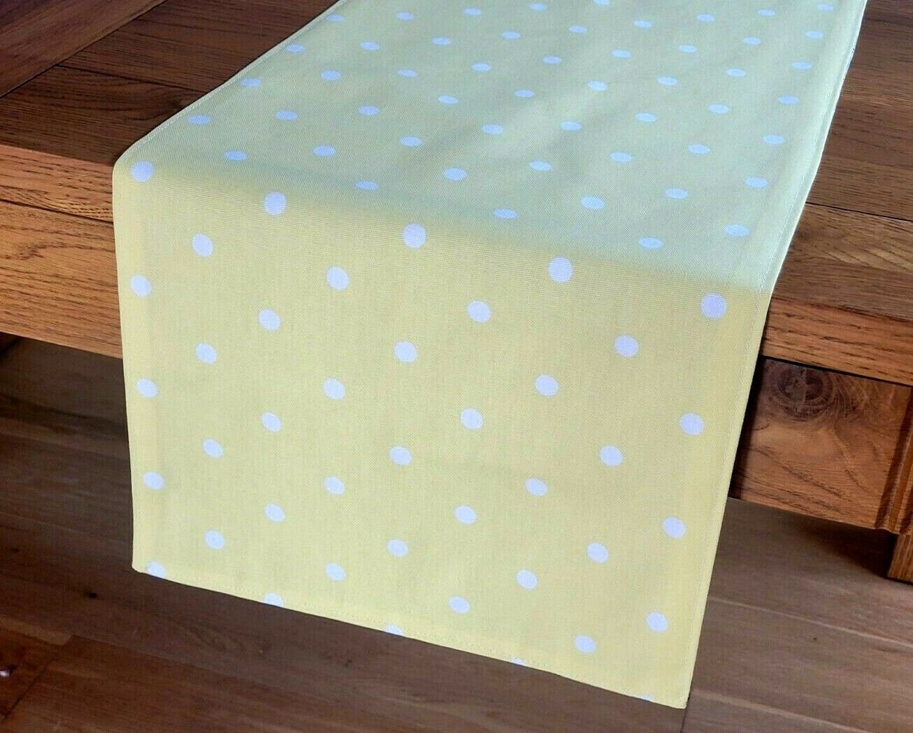 Table Runner Bunny Flowers Yellow Pink Purple Design , Easter Table Runner 36" 48" 54" 60" 64" 72" 84" 96" 104" Handmade 100% Cotton - CushionCoverAndDecor