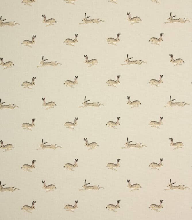 Table Runner Sophie Allport Hare Stone Grey Fabric , Easter Table Runner 48" 54" 60" 64" 72" 84" 96" 104" - CushionCoverAndDecor