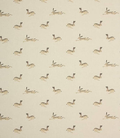 Table Runner Sophie Allport Hare Stone Grey Fabric , Easter Table Runner 48" 54" 60" 64" 72" 84" 96" 104" - CushionCoverAndDecor