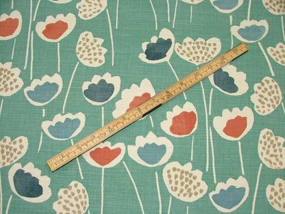 Tablecloth Clara Scandi Floral , Floral Napkins , Floral Tablecloth , Tablecloth UK 100% Cotton - CushionCoverAndDecor