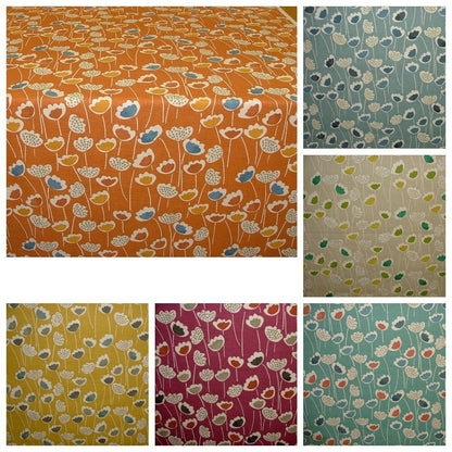 Tablecloth Clara Scandi Floral , Floral Napkins , Floral Tablecloth , Tablecloth UK 100% Cotton - CushionCoverAndDecor