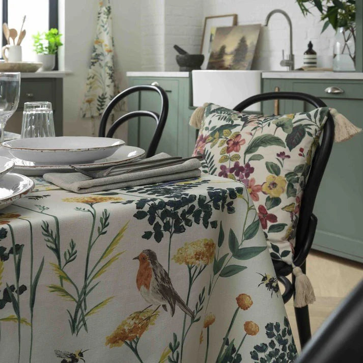 Botanical Birds & Blooms Tablecloth