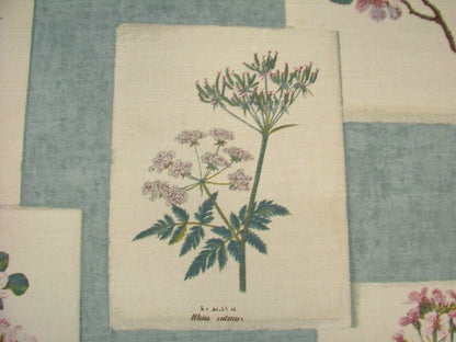 Tablecloth, Napkins Floral Chambray Blue Design , Tablecloth UK - CushionCoverAndDecor