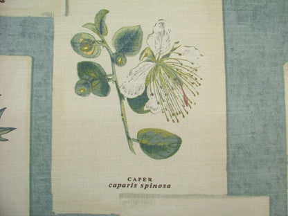 Tablecloth, Napkins Floral Chambray Blue Design , Tablecloth UK - CushionCoverAndDecor