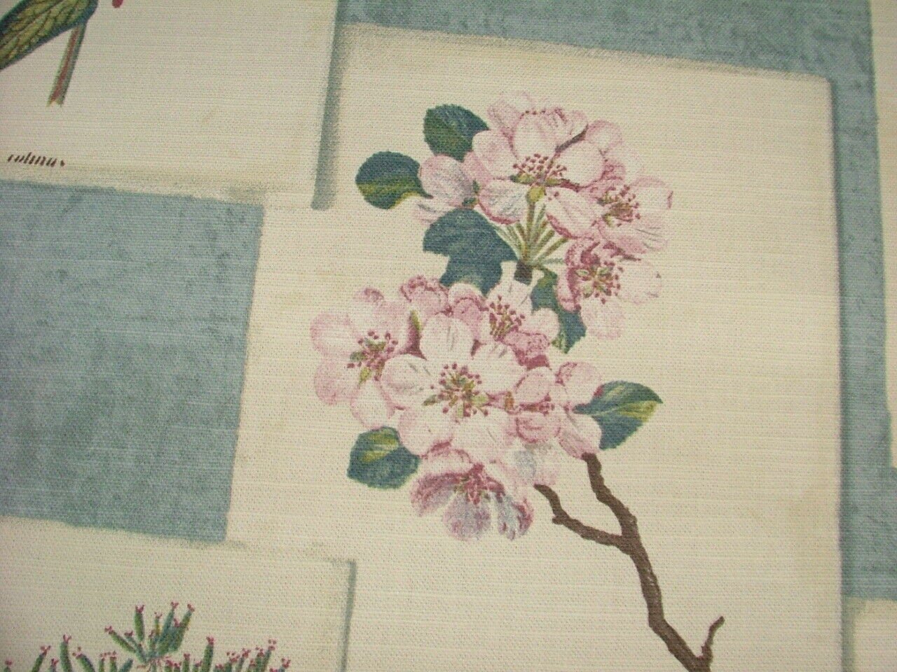 Tablecloth, Napkins Floral Chambray Blue Design , Tablecloth UK - CushionCoverAndDecor