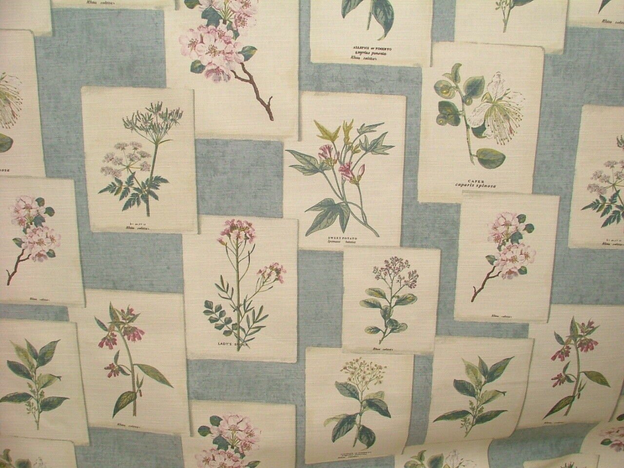 Tablecloth, Napkins Floral Chambray Blue Design , Tablecloth UK - CushionCoverAndDecor