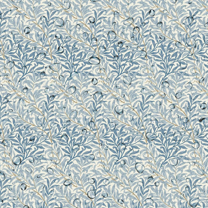 William Morris Willow Bough Sea Breeze Coated Tablecloth Water Resistant Outdoor