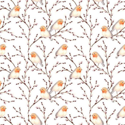 Winter Robin Tablecloth , Christmas Robin Tablecloth , Christmas Tablecloth , Tablecloth UK - CushionCoverAndDecor