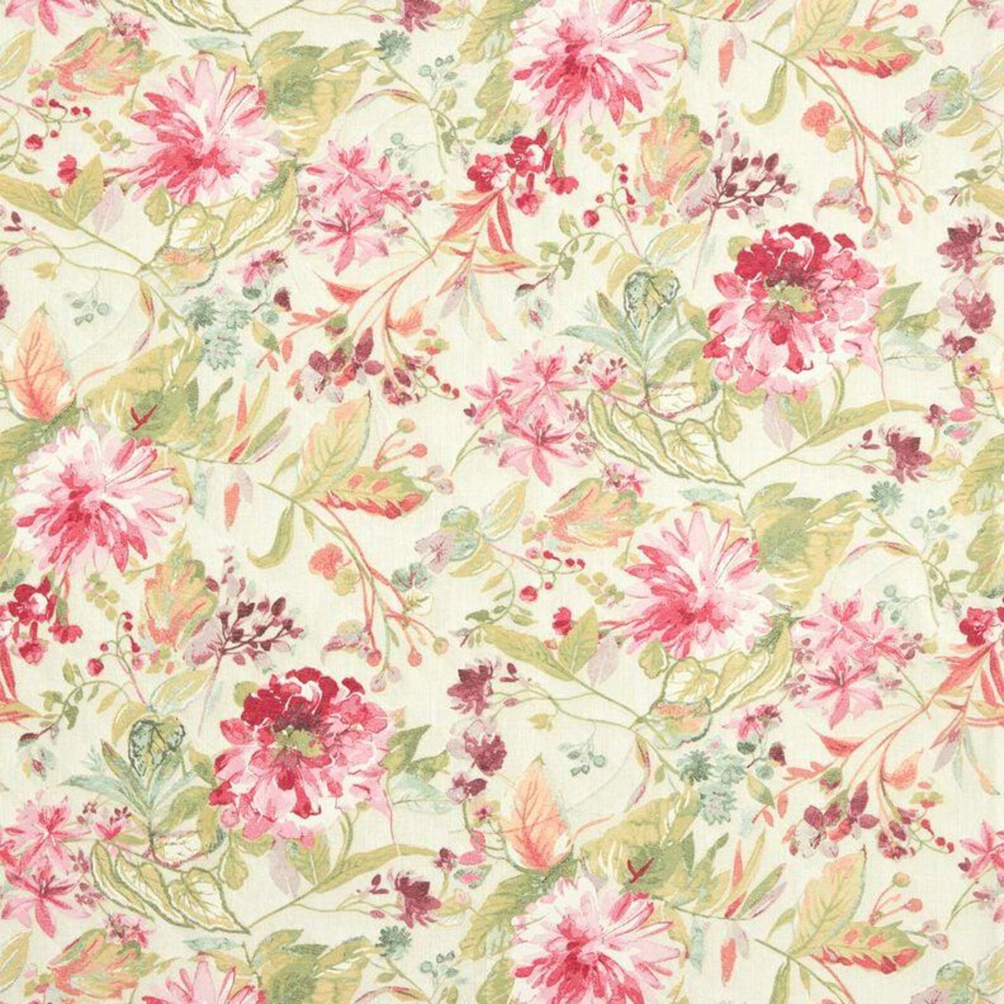 Watercolour Flowers Floral Tablecloth
